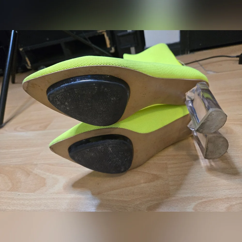 Neon yellow BEAUTIISOLES booties - Picture 4 of 6